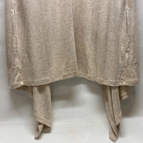 Cable & Gauge Sleeveless Cardigan Women's Medium Oatmeal Heather Open Front NWT - Picture 5 of 12